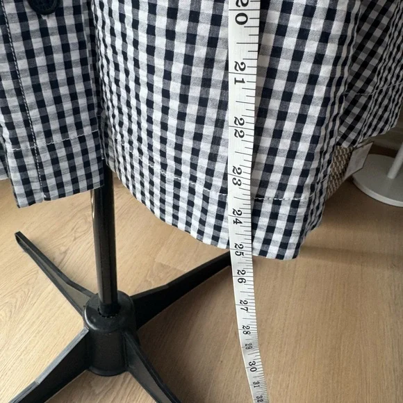 Brooks Brothers Black and White Gingham  seersucker Skirt - Picture 6 of 7